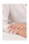 Δαχτυλίδι DOUKISSA NOMIKOU La Vie Est Belle Twin Ring White (One Size)