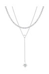 ESPRIT Falling Star Stainless Steel Necklace with Zircons