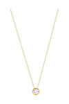 ESPRIT Purity 18ct Gold Plated Sterling Silver Necklace with Zircons