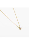 ESPRIT Purity 18ct Gold Plated Sterling Silver Necklace with Zircons
