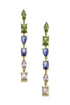 BREEZE Gold Plated Sterling Silver Earrings with Zircons