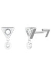GUESS Crazy Stainless Steel Earrings with Crystals