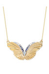 SOLEDOR 14ct Gold Necklace THE LOVE EFFECT with Diamonds and Sapphires