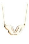 SOLEDOR 14ct Gold Necklace THE LOVE EFFECT with Diamonds