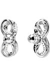 SWAROVSKI White Hyperbola stud earrings Infinity
