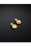CHIARA FERRAGNI Bold Gold-plated Earrings with Zircons
