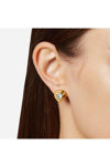 CHIARA FERRAGNI Bold Gold-plated Earrings with Zircons