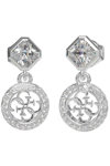 GUESS 4G Crush Stainless Steel Earrings with Zircons