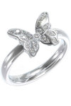 GUESS Chrysalis Stainless Steel Ring with Zircons (No 56)
