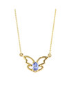 SOLEDOR 14ct Gold Necklace THE LOVE EFFECT with Sapphire