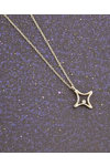 SOLEDOR 14ct Gold Star Necklace SYMBOLIC TREASURES with Diamond