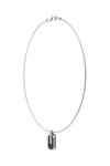GUESS Racer Tag Stainless Steel Men's Necklace