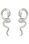 JCOU Snakecurl Rhodium Plated Sterling Silver Earrings