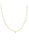 14ct Gold Necklace with Pearl by SAVVIDIS
