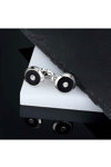 MORELLATO Urban Stainless Steel Cufflinks with Enamel and Crystals