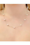14ct Gold Pearl Necklace by SAVVIDIS