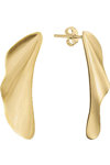 JCOU Draped 14ct Gold-Plated Sterling Silver Earrings