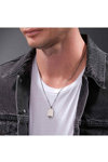 POLICE Motive Stainless Steel ID Tag Necklace