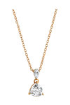 VOGUE Solitaire Sterling Silver Necklace