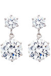 VOGUE Solitaire Sterling Silver Earrings